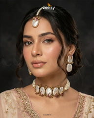 Sovereign Choker Set Pink - Zeesy Jewellery