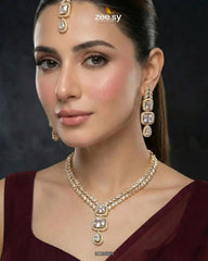 Square Leaf Vine Necklace Set