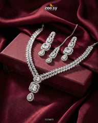 Square Leaf Vine Necklace Set