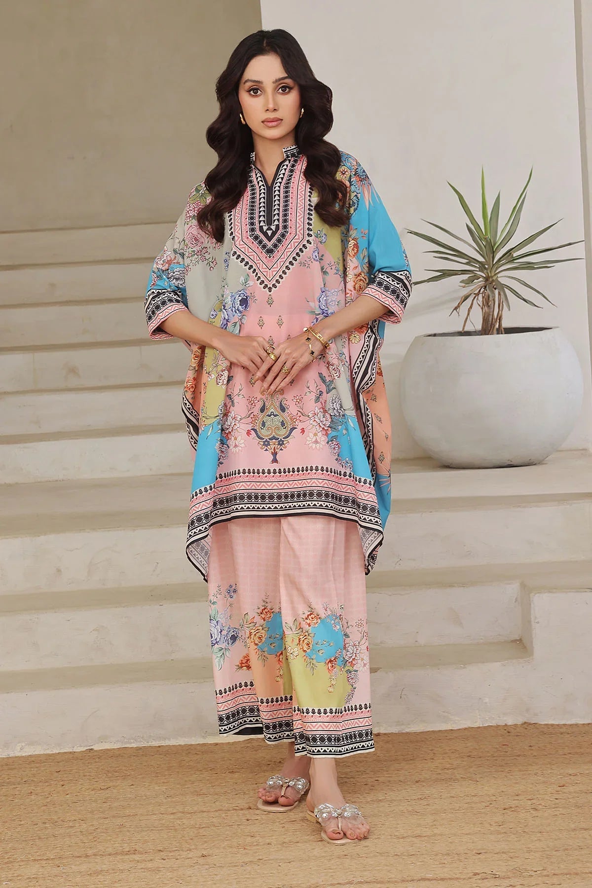 Upgrade your wardrobe with printed 2 PC suits for women. Shop fashionable co ord sets in Pakistan