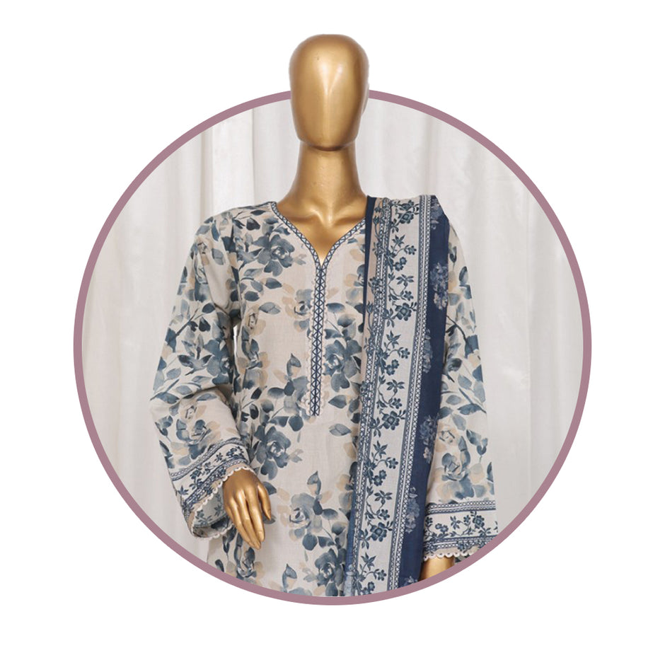 Bin Saeed Summer Basic Lawn Collection 2024 - BSBLC 114 main image 1