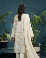 Ayla Studio Stitched 3 Piece Luxe Eid Jacquard Festive Lawn Suit-Sunehri Subah