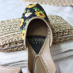 On Your Feets Casual Khussa-Sunflower Bloom