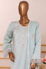 Khombi Stitched 3 Piece Casual Pret Cotton Collection'2025-Swarovski-OW-02 DSG