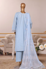 Khombi Stitched 3 Piece Casual Pret Cotton Collection'2025-Swarovski-OW-02 IB