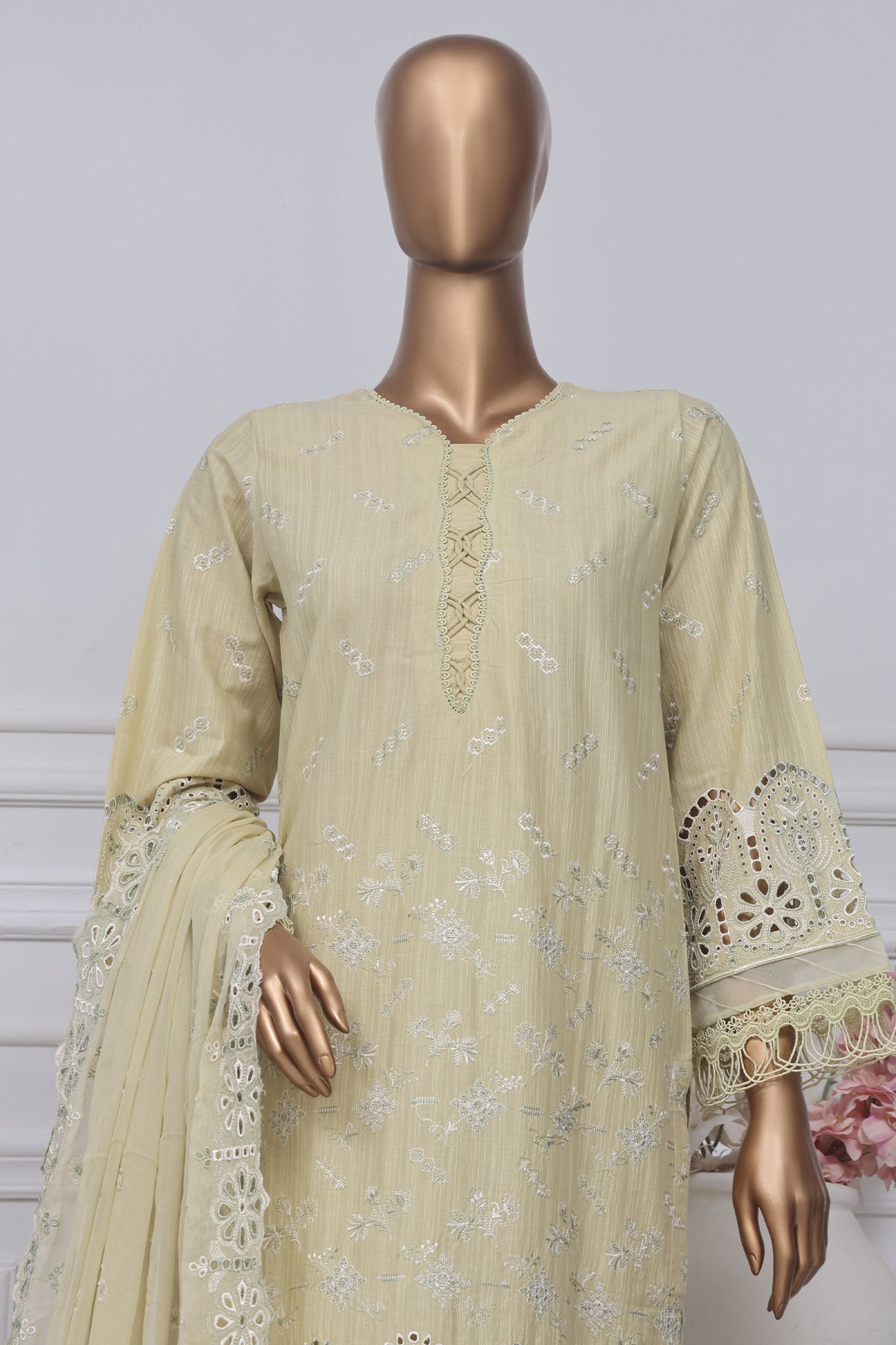 Sada Bahar Stitched 3 Piece Two Tone Chikankari Vol-01 Collection'2025-TCK-L.Lemon