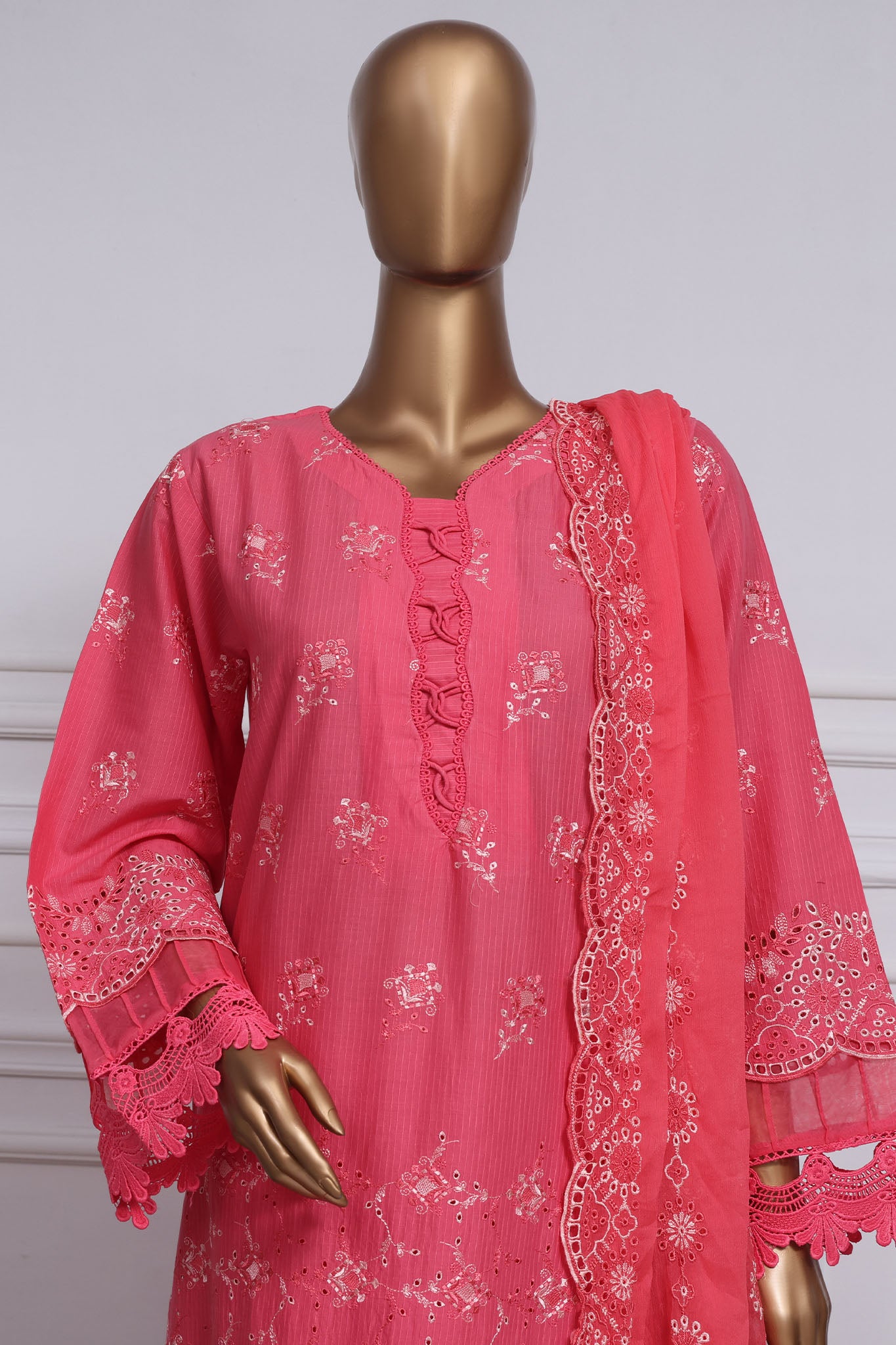 Sada Bahar Stitched 3 Piece Two Tone Chikankari Vol-01 Collection'2025-TCK-Pink