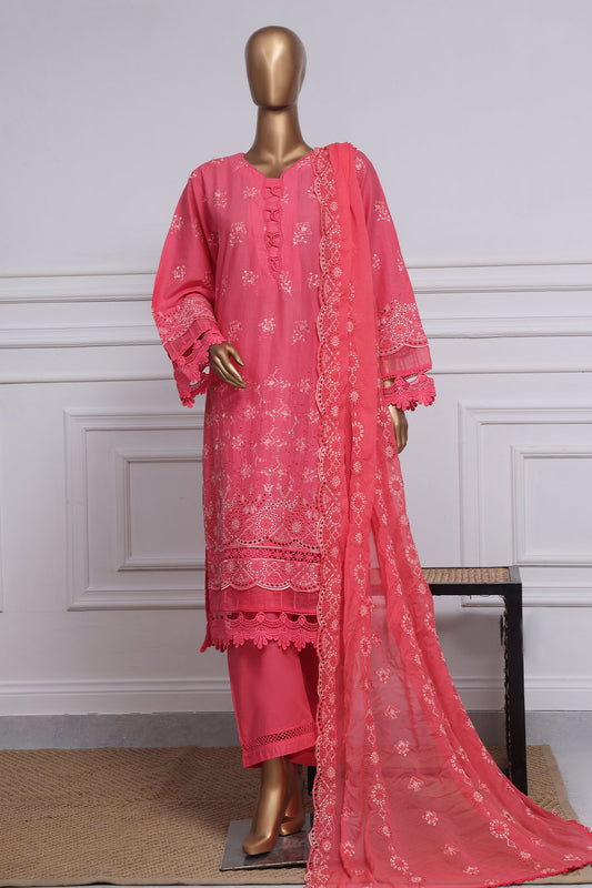 Sada Bahar Stitched 3 Piece Two Tone Chikankari Vol-01 Collection'2025-TCK-Pink