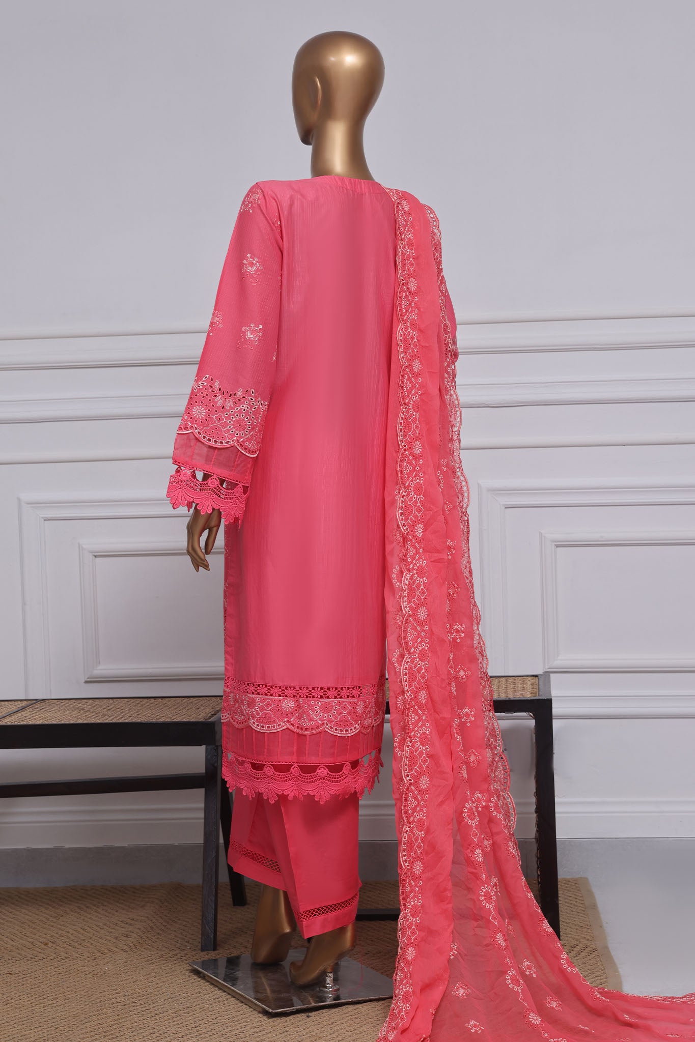 Sada Bahar Stitched 3 Piece Two Tone Chikankari Vol-01 Collection'2025-TCK-Pink