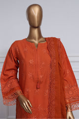 Sada Bahar Stitched 3 Piece Two Tone Chikankari Vol-01 Collection'2025-TCK-Rust