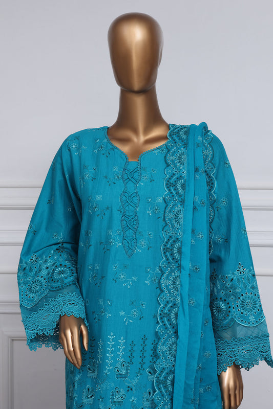 Sada Bahar Stitched 3 Piece Two Tone Chikankari Vol-01 Collection'2025-TCK-Sea Green