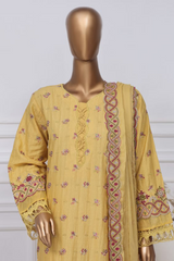 Sada Bahar Stitched 3 Piece Two Tone Chikankari Vol-01 Collection'2025-TCK-Yellow