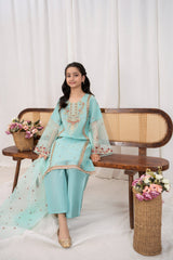 Khayat Stitched 3 Piece Festive Formals Kids Suit-Tidal