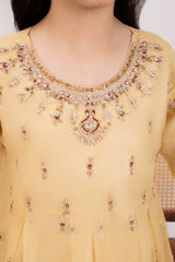 Khayat Stitched 3 Piece Festive Formals Kids Suit-Khayat - Flax