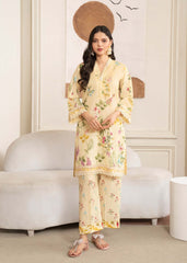 Meerak Stitched 2 Piece Summer Suit-Marigold