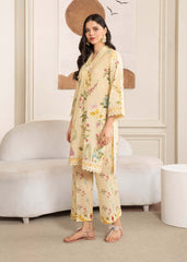 Meerak Stitched 2 Piece Summer Suit-Marigold