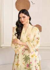Meerak Stitched 2 Piece Summer Suit-Marigold