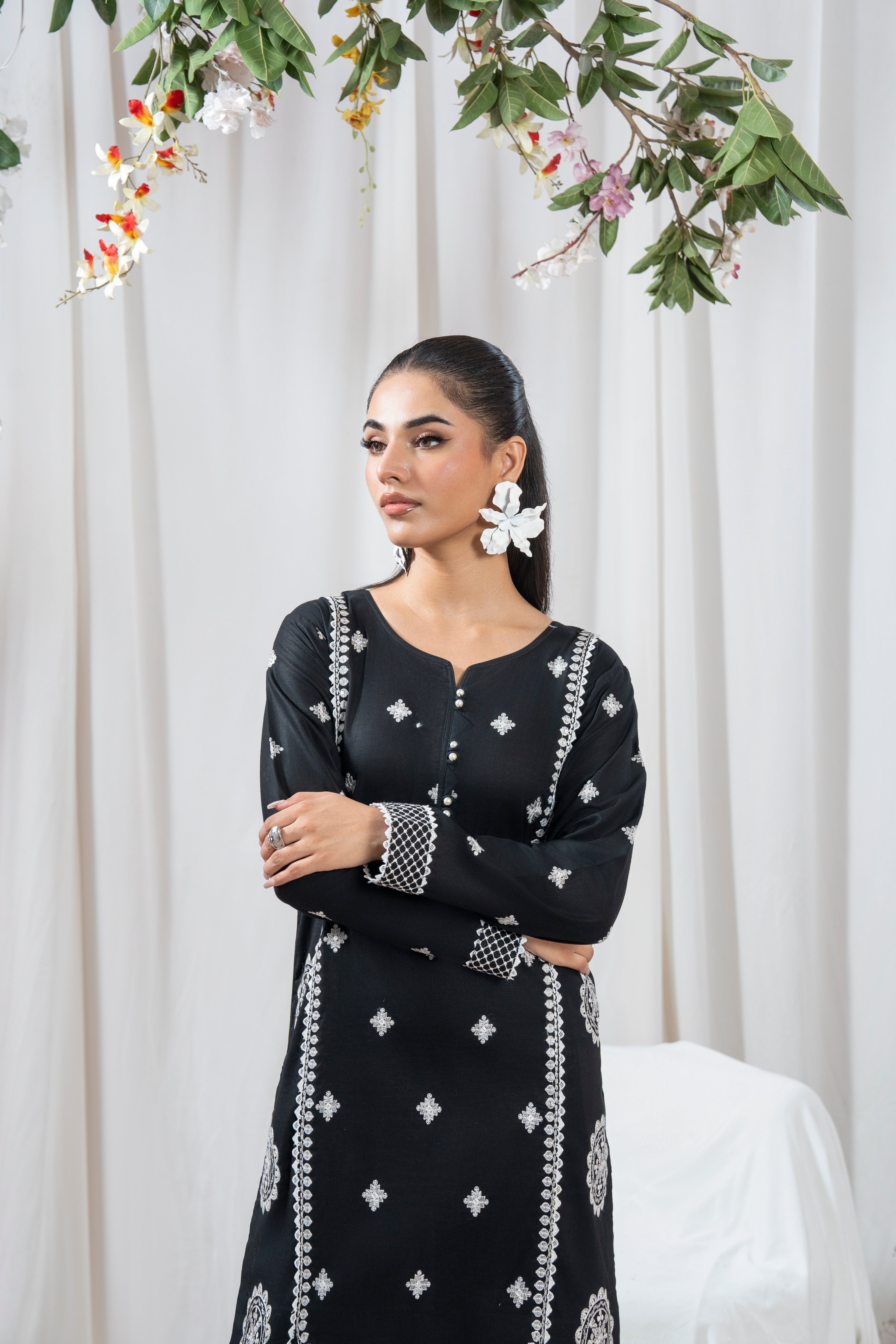 Zoya Zafar Stitched 2 Piece Cotton Collection'2025-Qalamkar Art