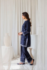 Zoya Zafar Stitched 2 Piece Cotton Collection'2025-Farshi Shalwar 002