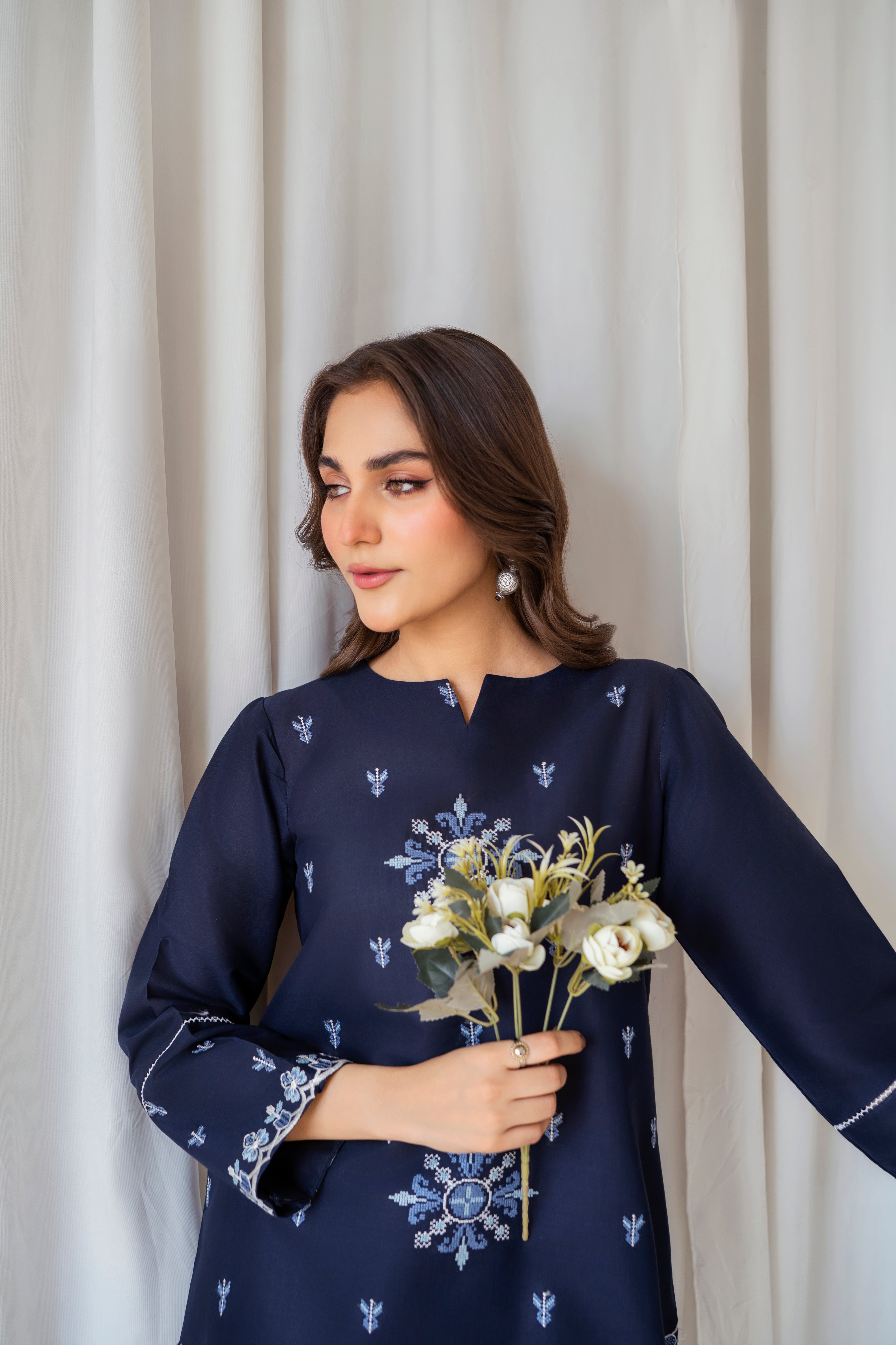 Zoya Zafar Stitched 2 Piece Cotton Collection'2025-Farshi Shalwar 002