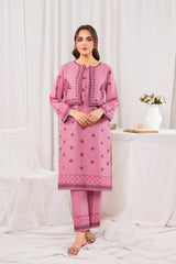 Zoya Zafar Stitched 2 Piece Cotton Collection'2025-Farshi Shalwar new