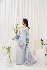 Breaking Bloom By Meerak Unstitched 3 Piece Summer Collection'2026-Frostelle
