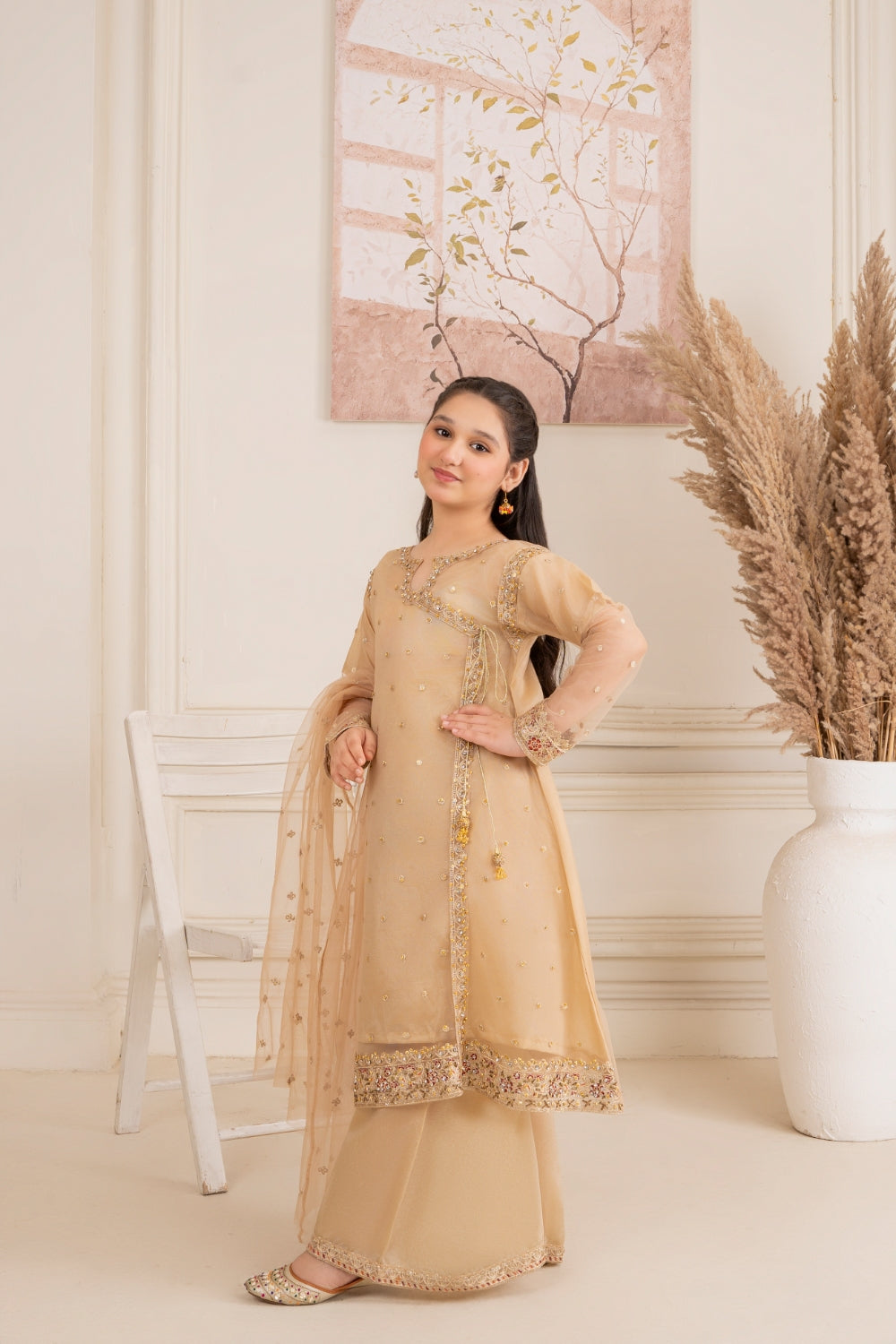 Khayat Stitched 3 Piece Formals Kids Collection'2025-Angrakha