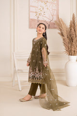 Khayat Stitched 3 Piece Formals Kids Collection'2025-Mehndi