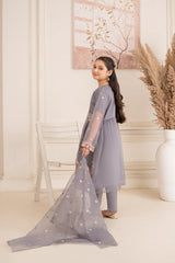 Khayat Stitched 3 Piece Formals Kids Collection'2025-Greyish
