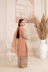 Khayat Stitched 3 Piece Formals Kids Collection'2025-Tea Pink
