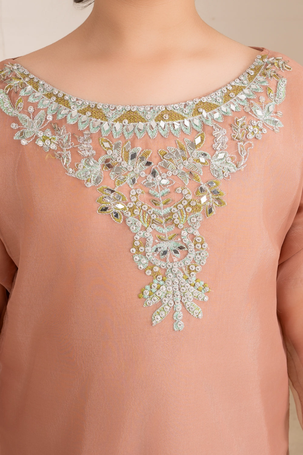 Khayat Stitched 3 Piece Formals Kids Collection'2025-Tea Pink