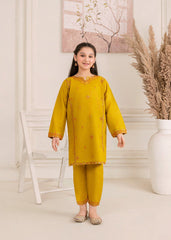 Abeera Stitched 2 Piece Emb Cotton Kids Collection'2025-ABK-171–Classic Charm in Dhani