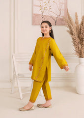 Abeera Stitched 2 Piece Emb Cotton Kids Collection'2025-ABK-171–Classic Charm in Dhani
