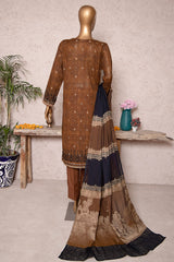 HZ Unstitched 3 Piece Turkish Jacquard Vol-02 Collection-TJS-1204