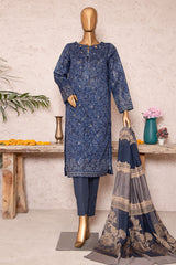 HZ Unstitched 3 Piece Turkish Jacquard Vol-02 Collection-TJS-1207