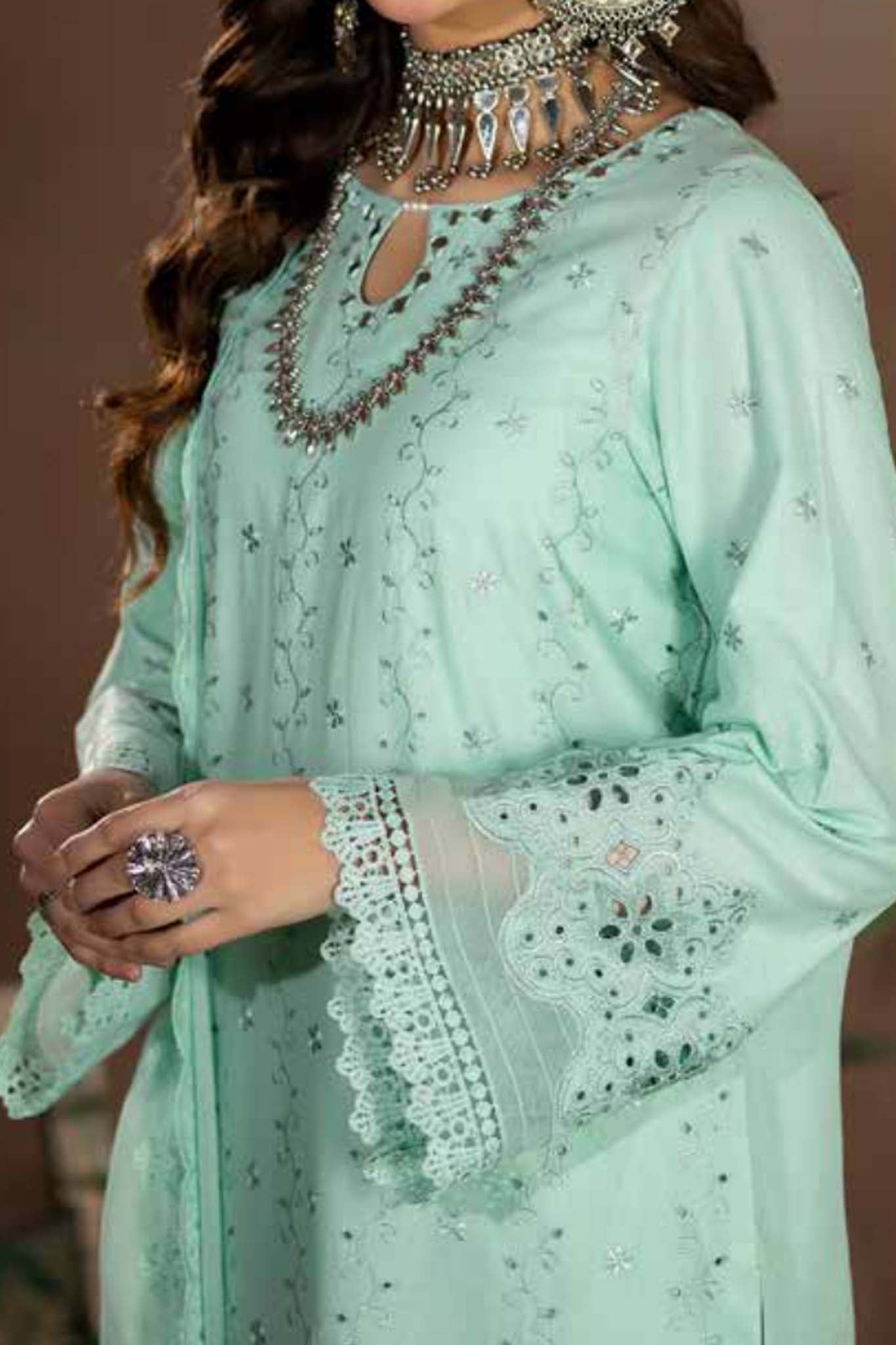 Tehzeeb by Riaz Arts Unstitched 3 Piece Chikankari Lawn Collection'2024-TL-229