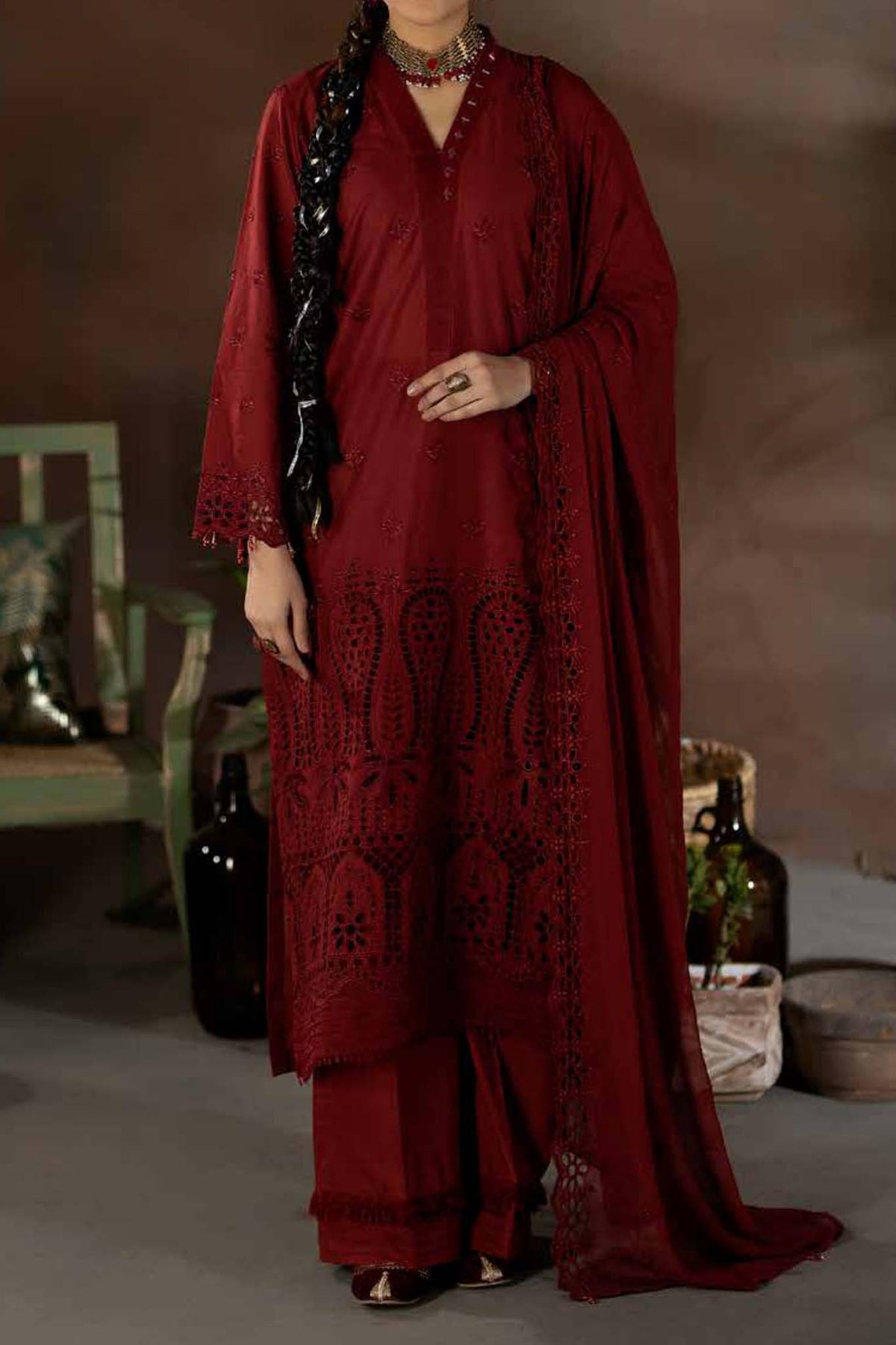 Tehzeeb by Riaz Arts Unstitched 3 Piece Chikankari Lawn Collection'2024-TL-235