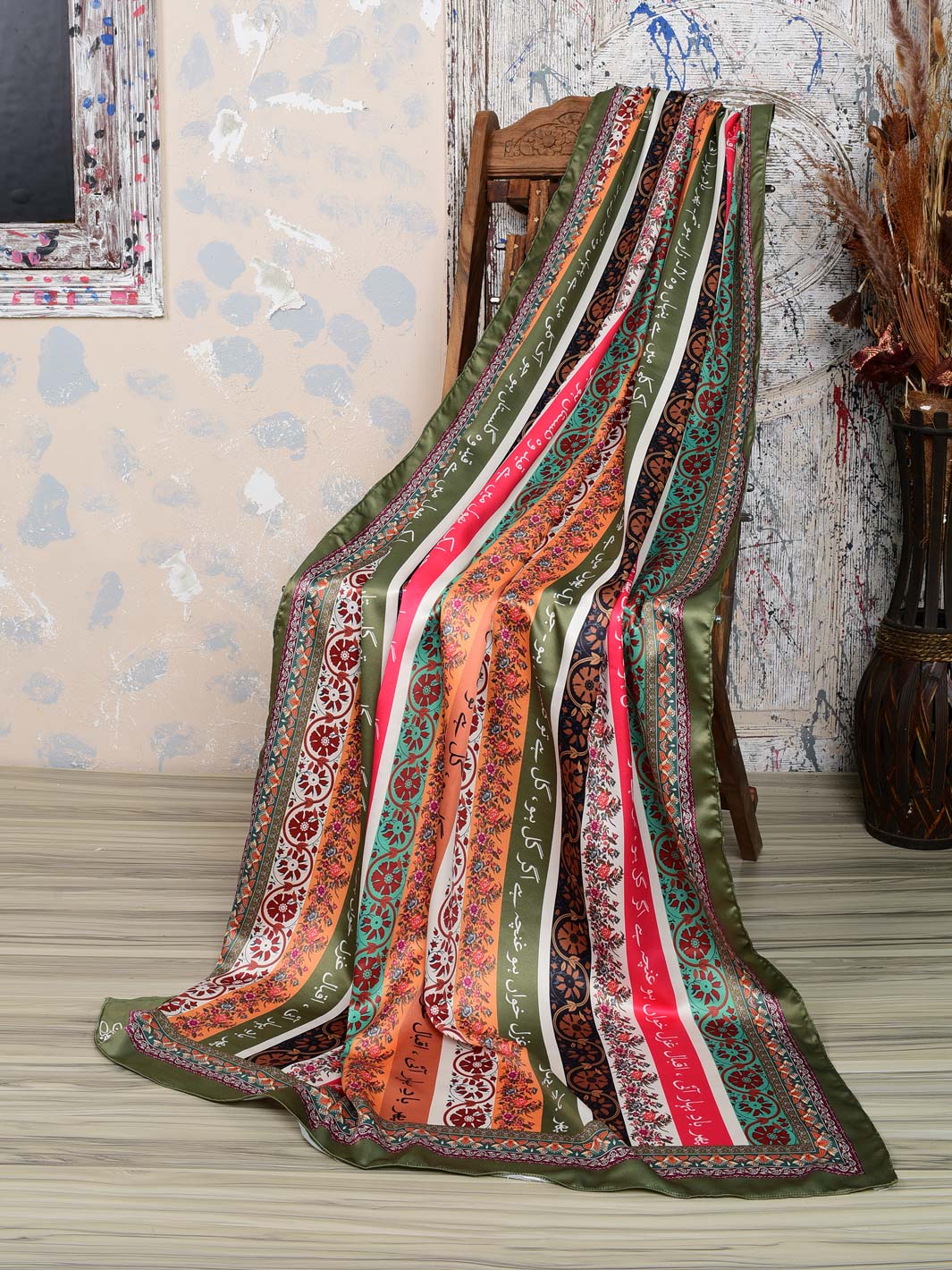 TNG Phool Stripes Silk Dupatta Collection'2024