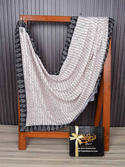 TNG Kitabi Dastaan Shawl (off White) Collection'2024