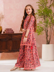 Tng By Md Stitched Kids-Sargoshi-Kid | Gharara Set | Pink