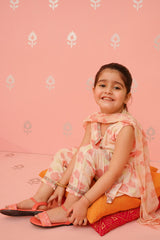 Cotton Silk Printed 3 Pc Suit - Wear Ochre