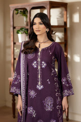 Justuju By Inara Stitched 3 Piece Winter Collection'2026-TARANG DR-08