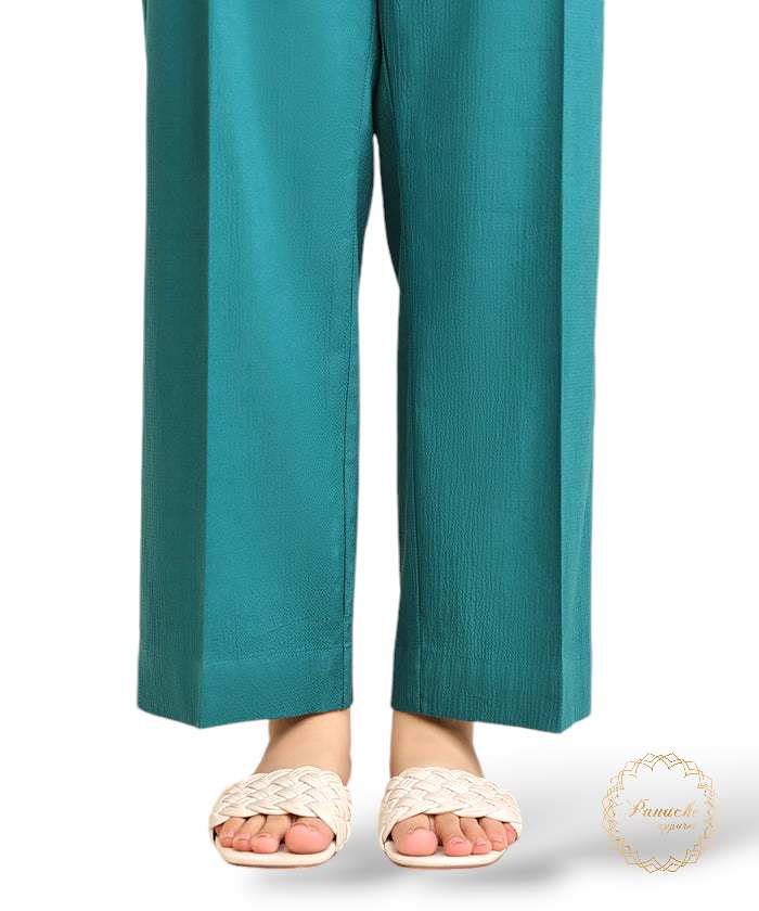 Panache Apparel Stitched Trouser Collection-Teal Basic Trouser