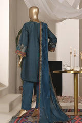 Khombi Stitched 3 Piece Luxury Formals Suit-Rain-Teal