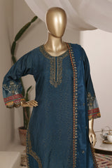 Khombi Stitched 3 Piece Luxury Formals Suit-Rain-Teal