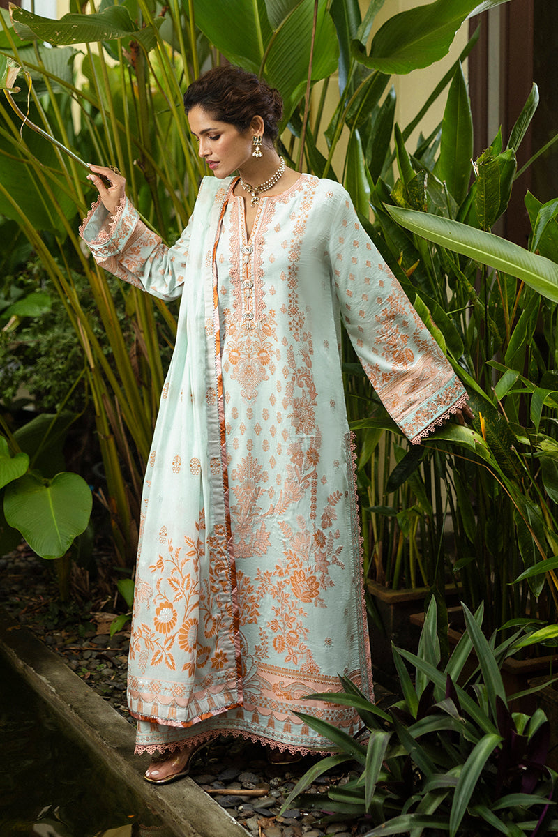 Seraph Hemline By Mushq Unstitched 3 Piece Jacquard Lawn Collection-HML-09-Theidara