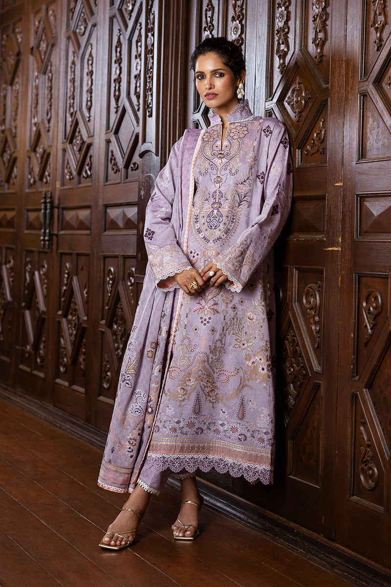 Seraph Hemline By Mushq Unstitched 3 Piece Jacquard Lawn Collection-HML-09-Theidara