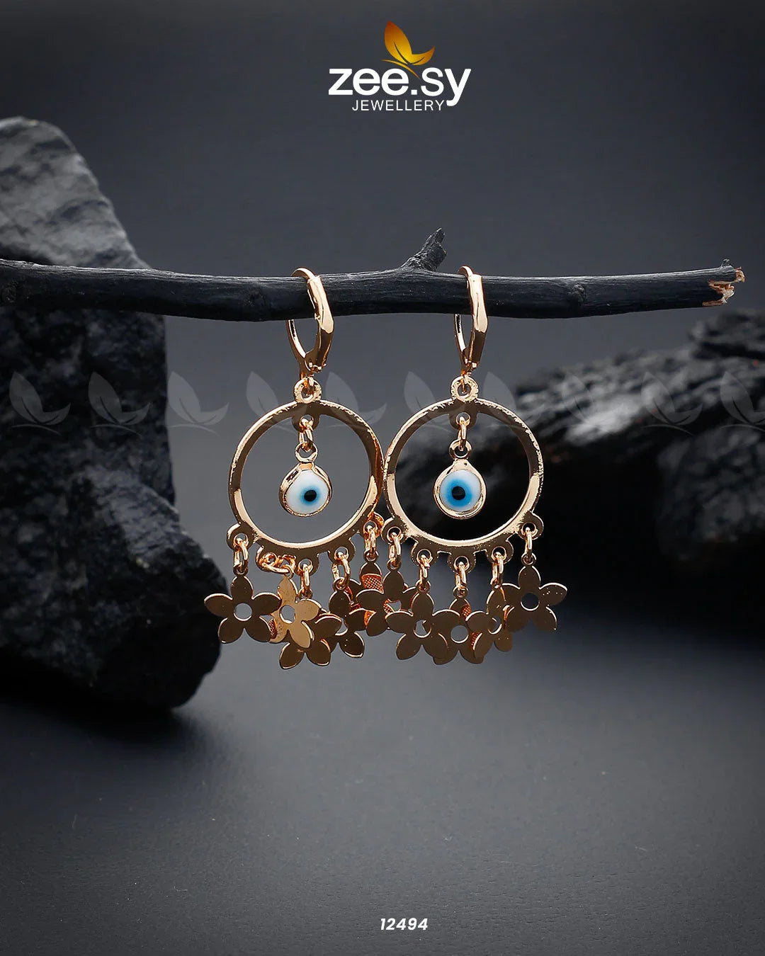 Translucent Earrings Sky Blue - Zeesy Jewellery