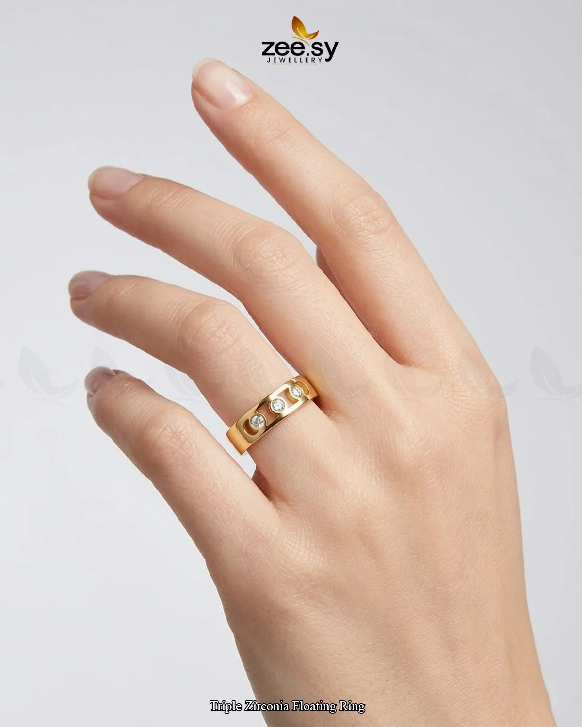 Triple Zirconia Floating Ring