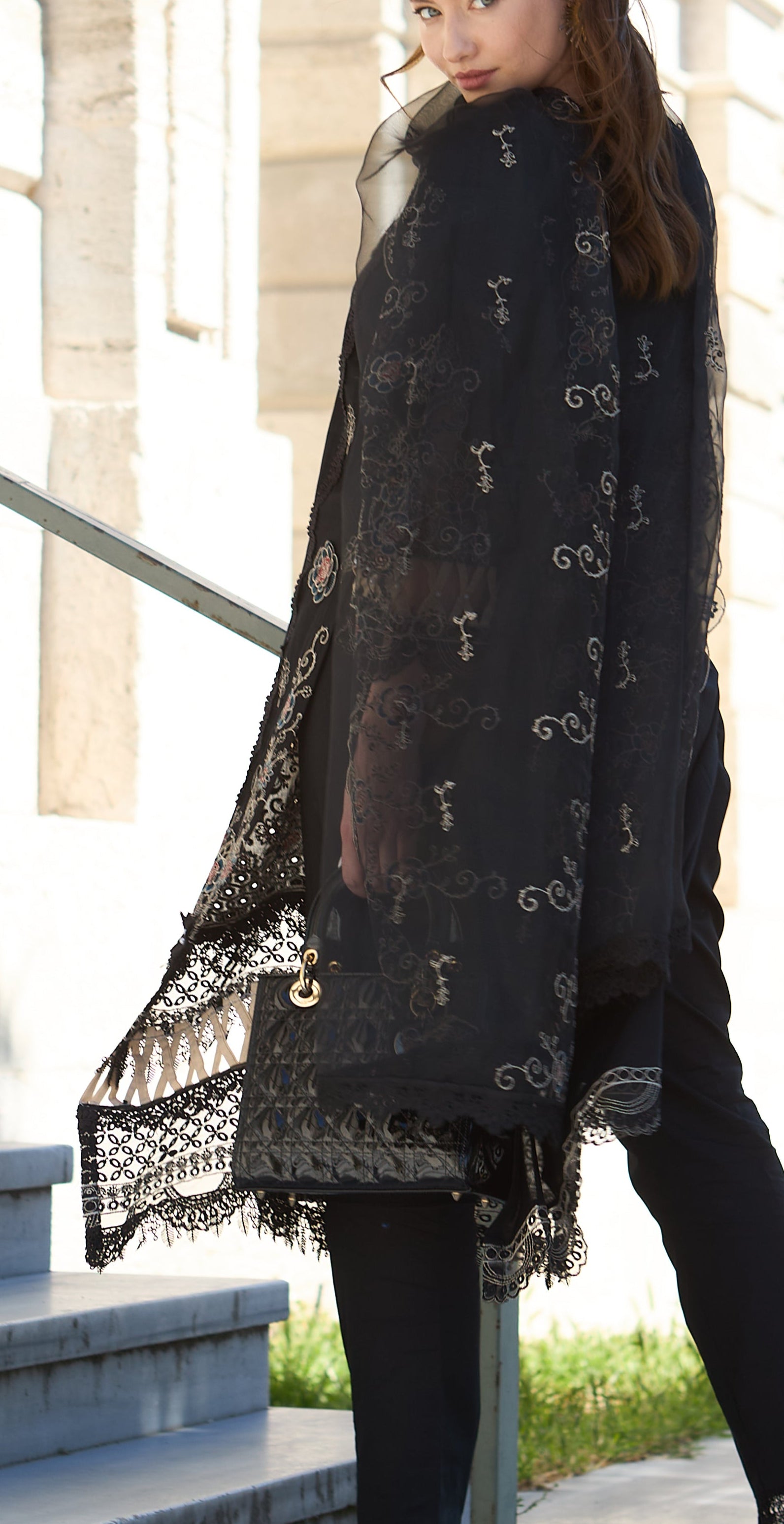 Huma Gul Unstitched 3 Piece Luxury Emb Lawn Collection'2025-Cala HG-06